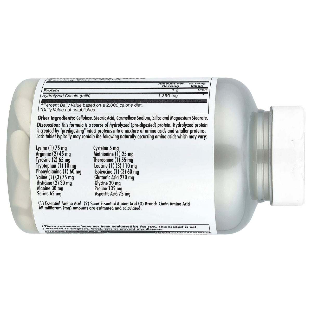 KAL Amino Acid Complex 1000, 100 Tablets - view 3