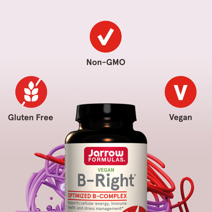 Jarrow Formulas B-Right Vitamin B Complex, 100 Veggie Capsules - view 5