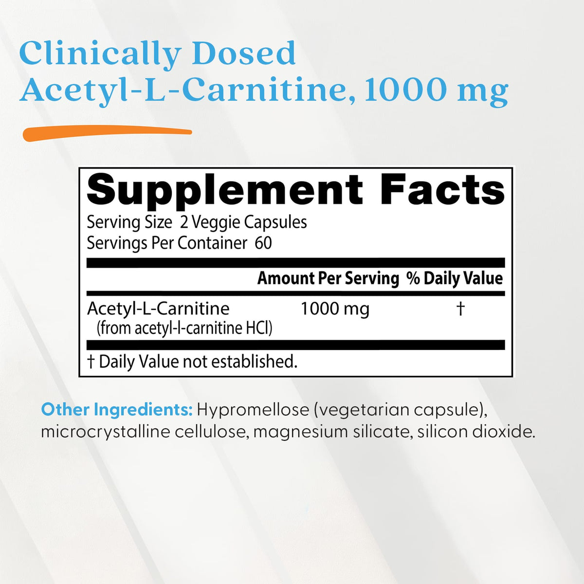 Doctor's Best Acetyl-L-Carnitine 500 mg, 120 Veggie Caps - view 4