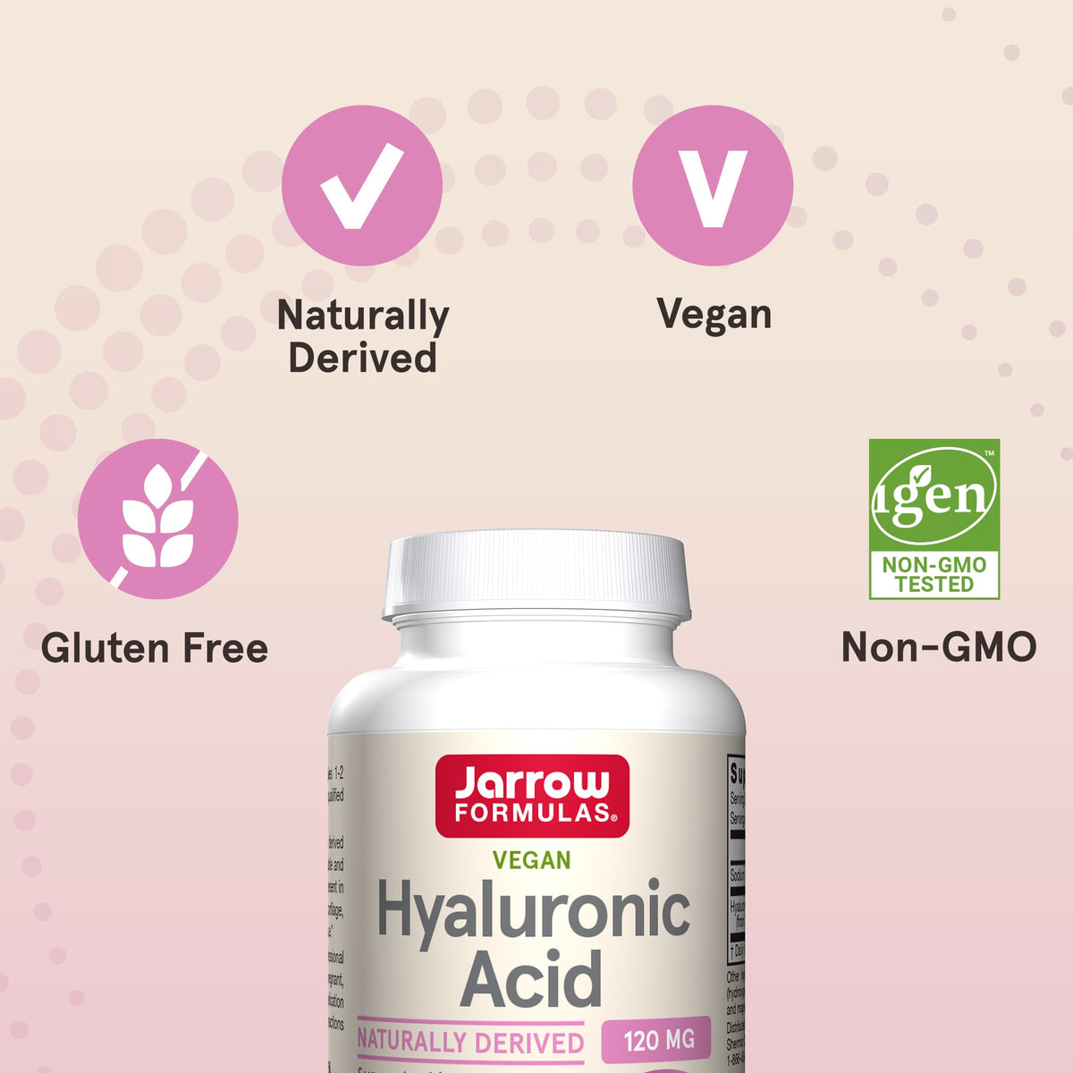 Jarrow Formulas Hyaluronic Acid, 120 Veggie Capsules - view 6