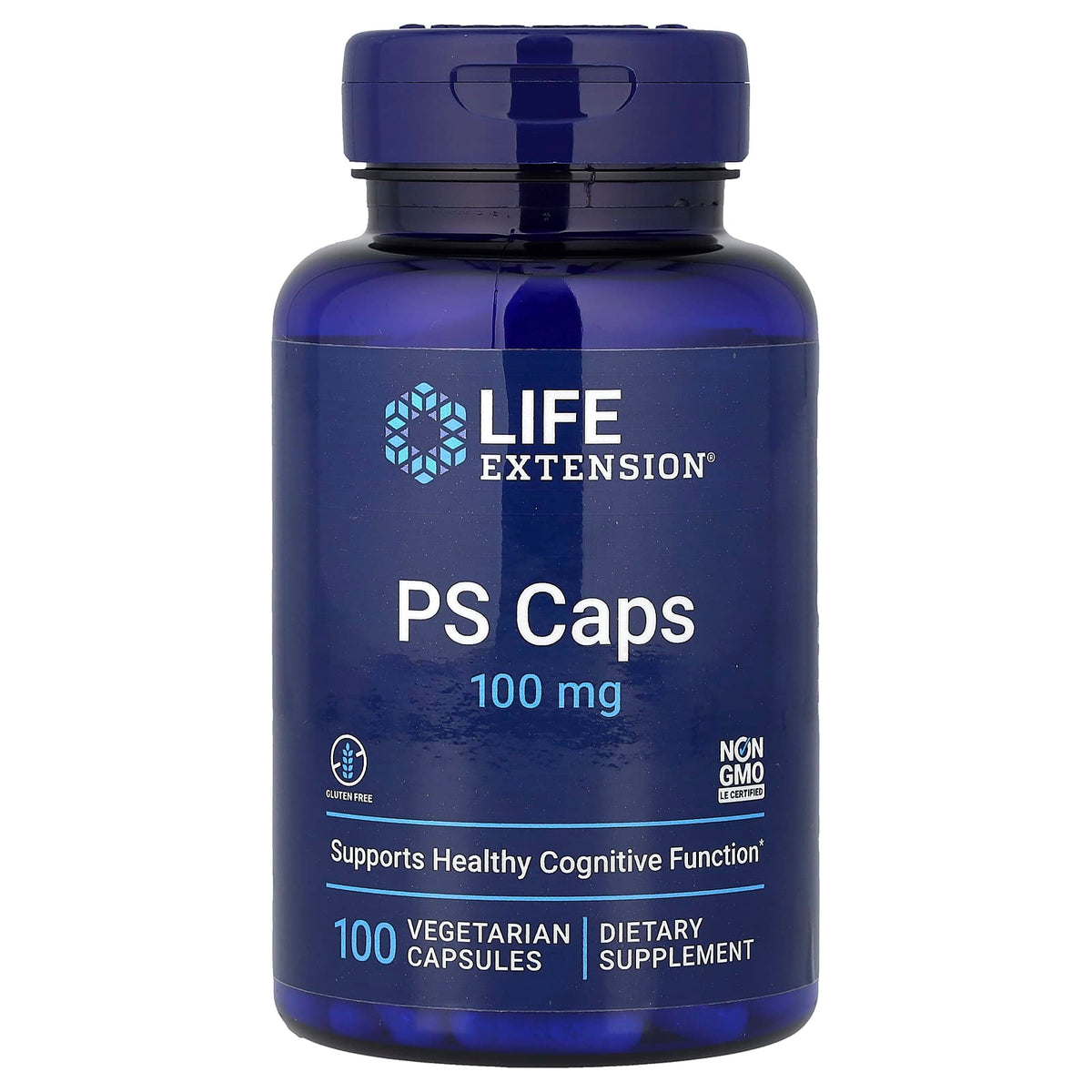Life Extension PS Caps, 100 mg, 100 Vegetarian Capsules — product view