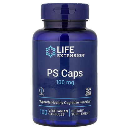 Life Extension PS Caps, 100 mg, 100 Vegetarian Capsules