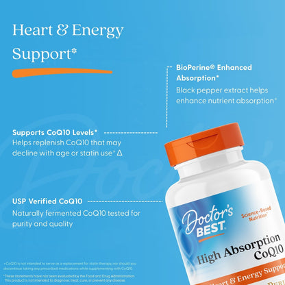 Doctor's Best High Absorption CoQ10 with BioPerine, 60 Veggie Caps - view 5