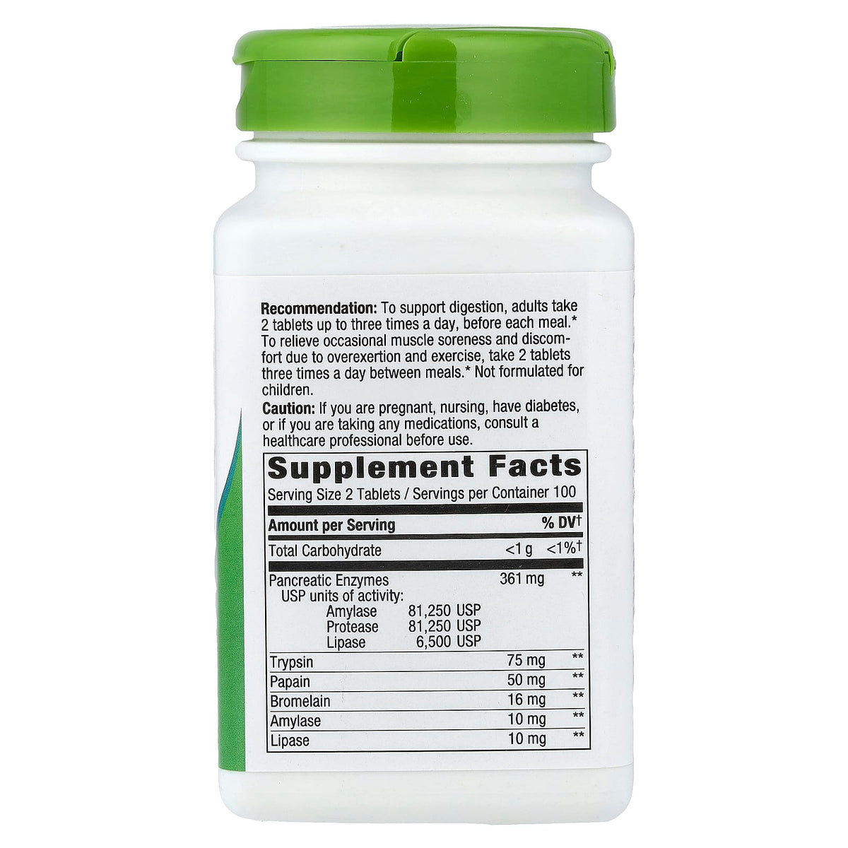 Nature's Way MegaZyme, 200 Tablets - view 2