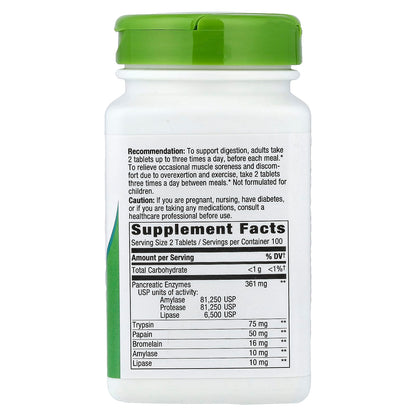 Nature's Way MegaZyme, 200 Tablets - view 2