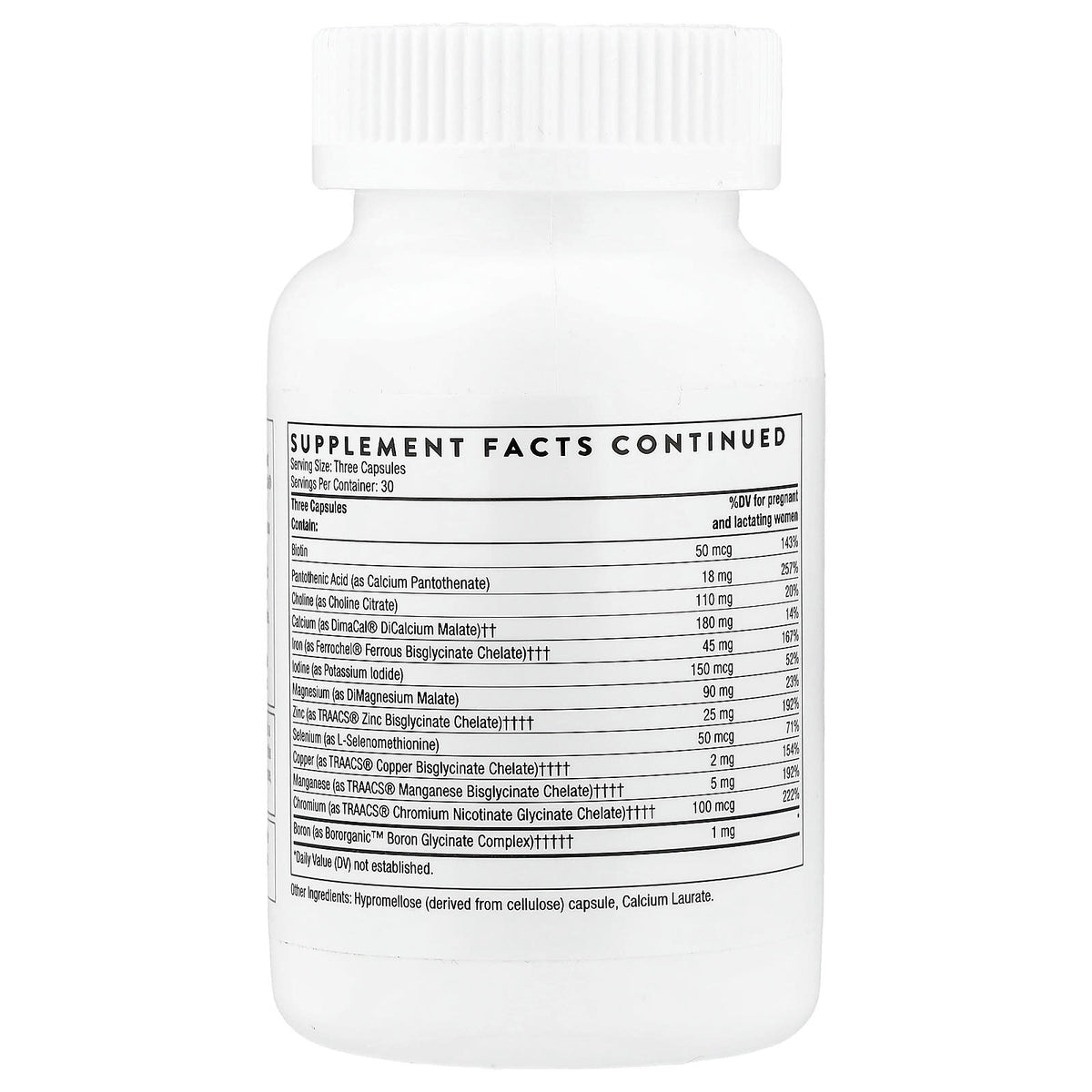 Thorne Basic Prenatal, 90 Capsules - view 3