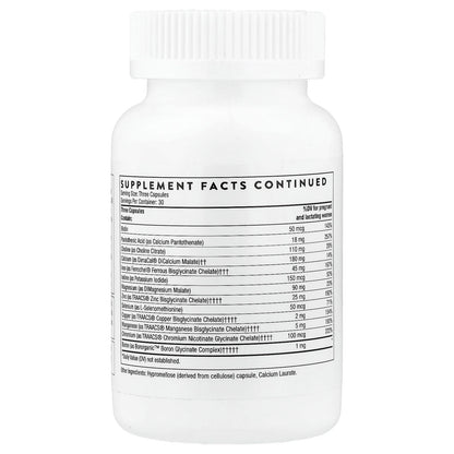 Thorne Basic Prenatal, 90 Capsules - view 3
