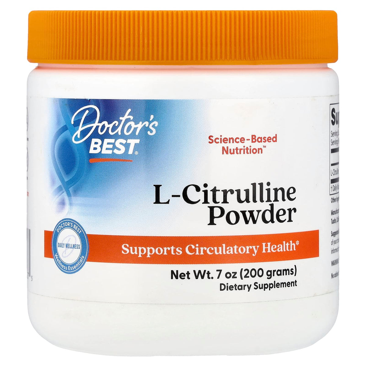 Doctor's Best L-Citrulline Powder, 200 g (7 oz) — product view