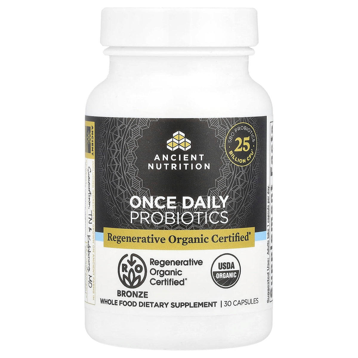 Ancient Nutrition Once Daily Probiotics 30 Capsules - view 3