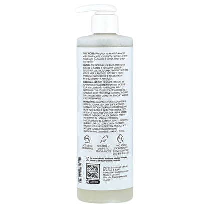 Advanced Clinicals Glycolic Acid + Lactic Acid Cleanser 347 ml (11.75 fl oz) - view 2