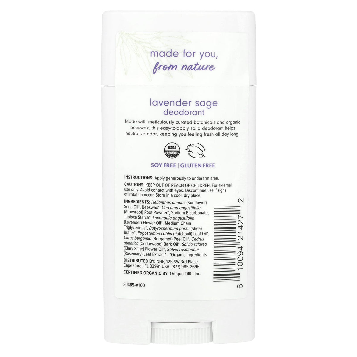 Dr. Mercola Ola Botanicals Deodorant Lavender Sage 75 g - view 2