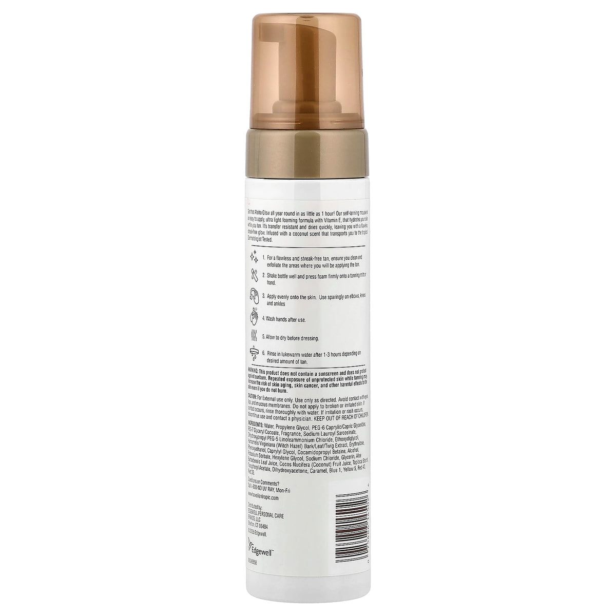 Hawaiian Tropic Aloha Glow Self-Tanning Mousse, Express Tan, Coconut, 189.9 g - view 2