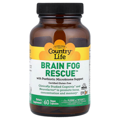 Country Life Brain Fog Rescue, 60 Vegan Capsules - view 3