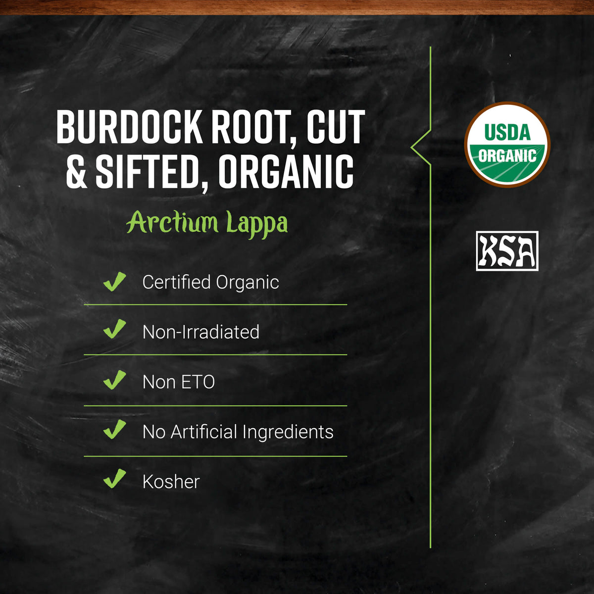 Frontier Co-op Organic Cut & Sifted Burdock Root, 453 g (16 oz) - view 3