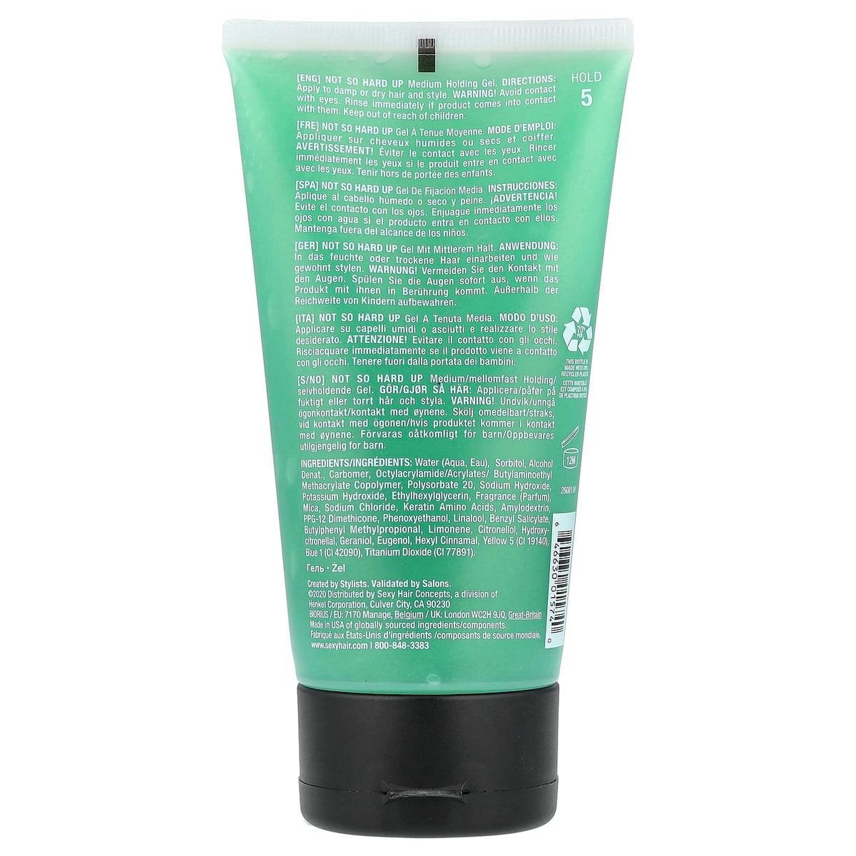 Sexy Hair Style Not So Hard Up Medium Holding Gel, 150 ml (5.1 fl oz) — alternate product view