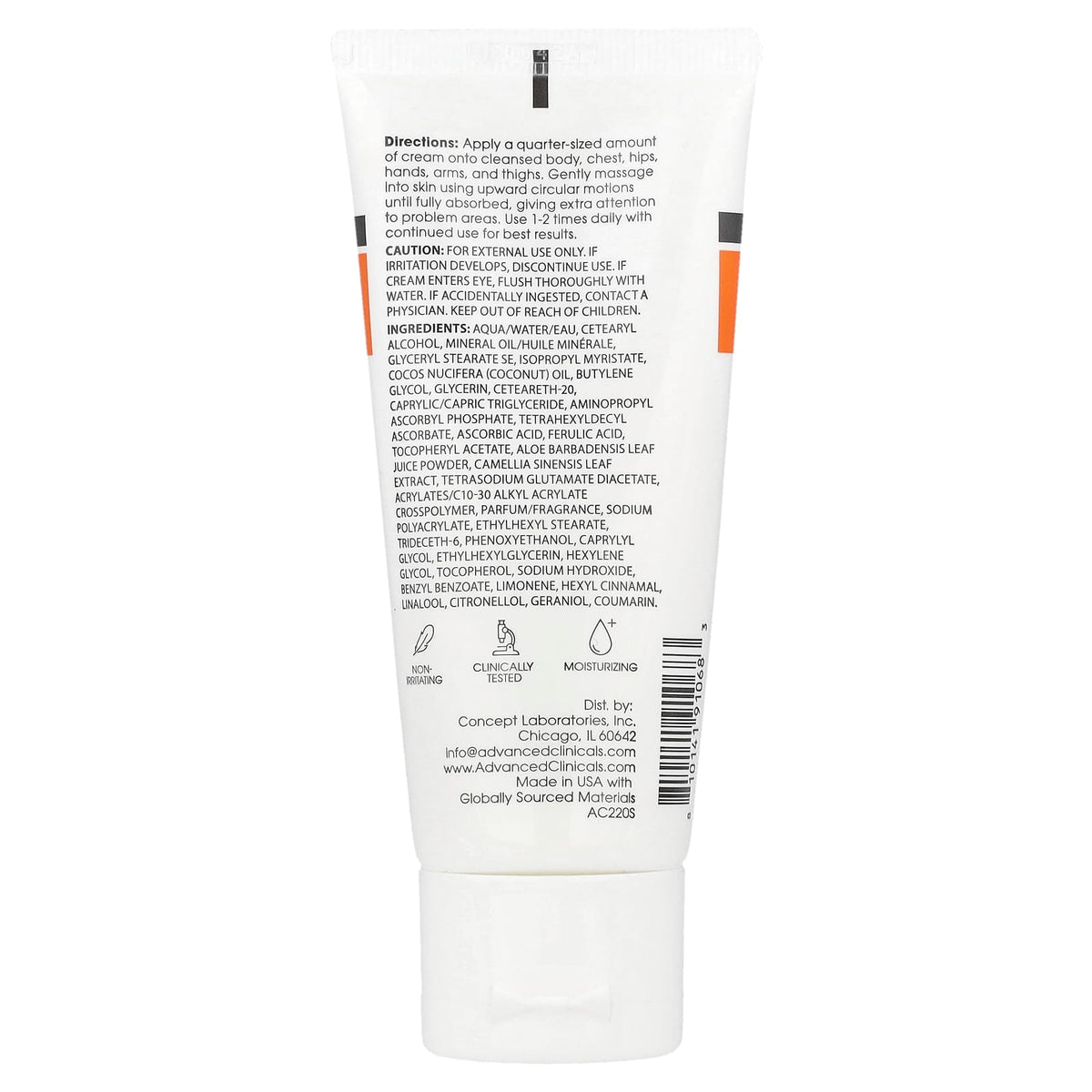 Advanced Clinicals Vitamin C Advanced Brightening Cream 59 ml (2 fl oz) — alternate product view