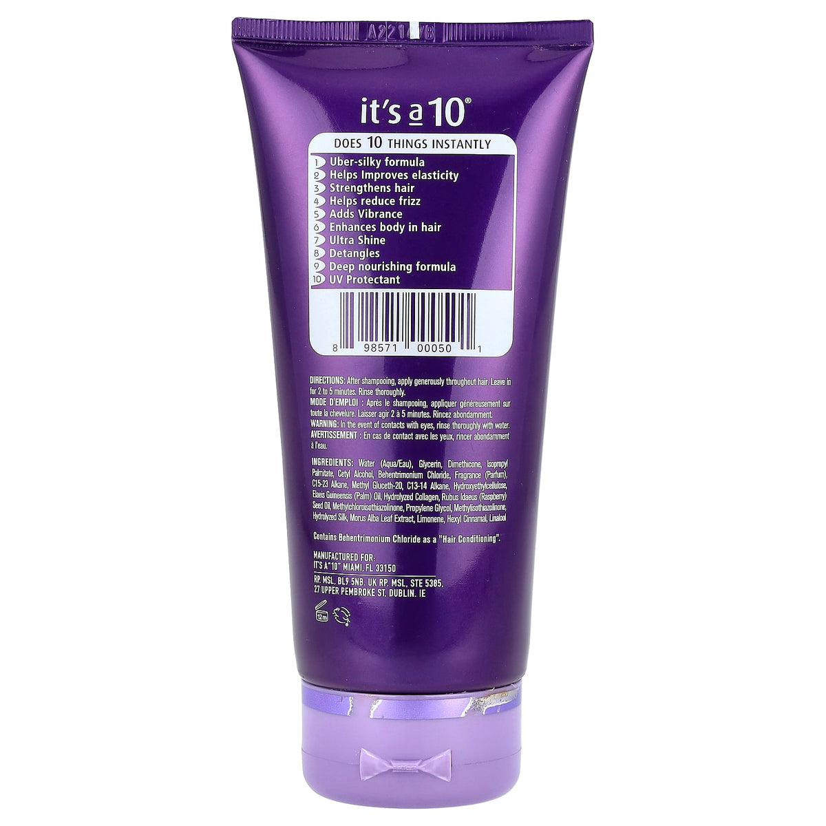 It's a 10 Silk Express Miracle Silk Conditioner 148 ml — alternate product view