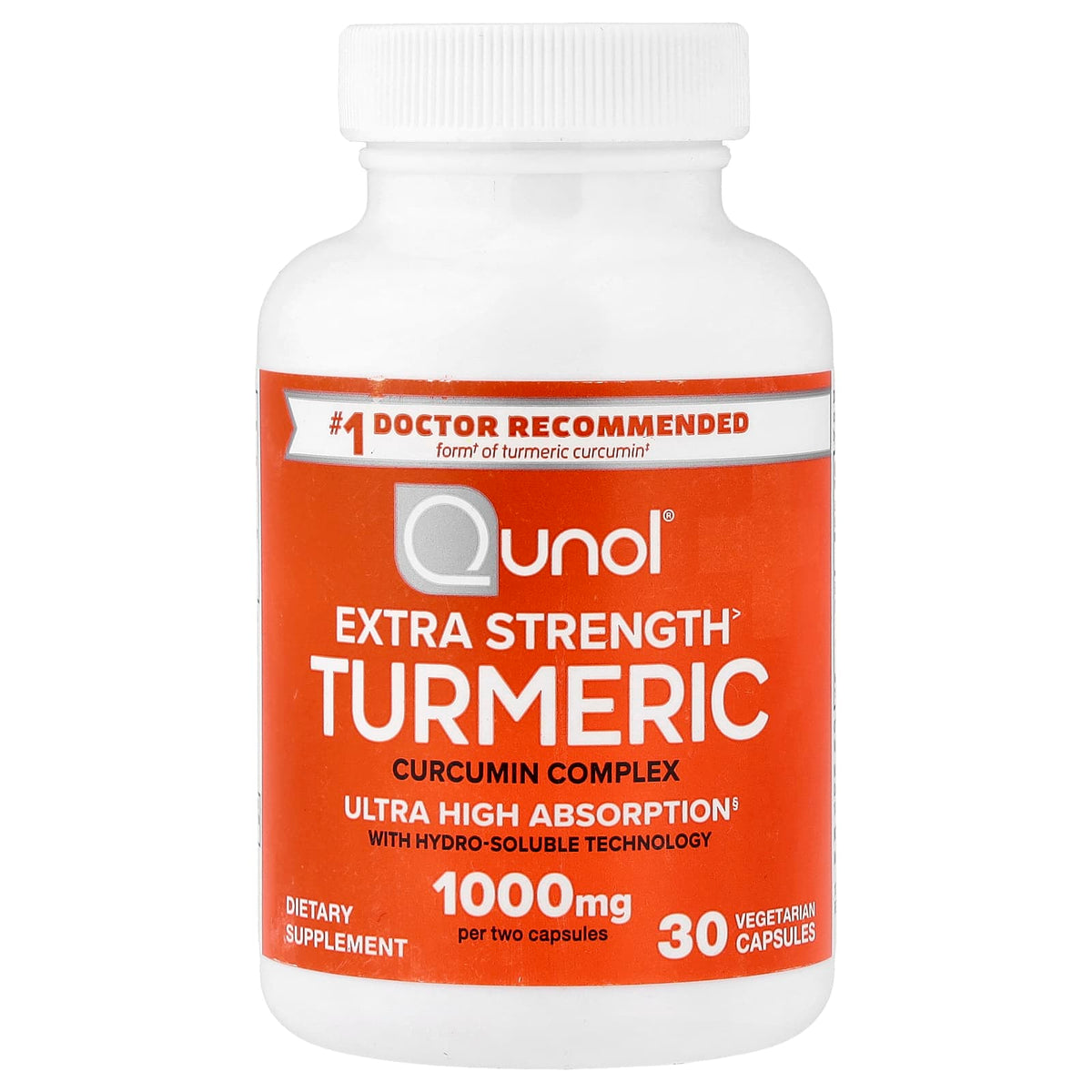 Qunol Turmeric Curcumin Complex 500 mg, 30 Vegetarian Capsules - view 3