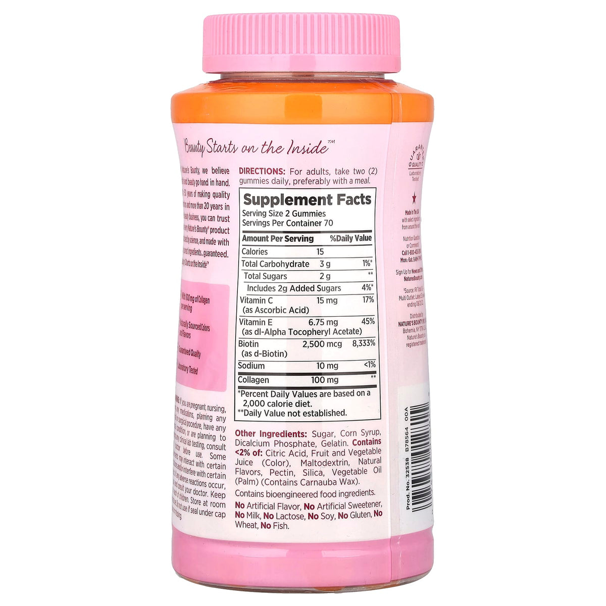Nature's Bounty Hair, Skin & Nails Gummies, Tropical Citrus, 140 Gummies - view 2
