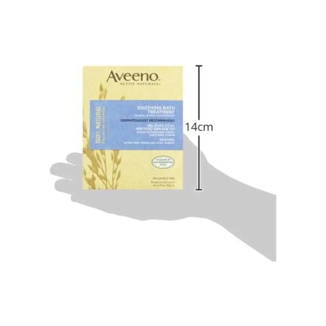 Aveeno 772-0188 Soothing Bath Treatment for Itchy, Irritated Skin, Pack of 8