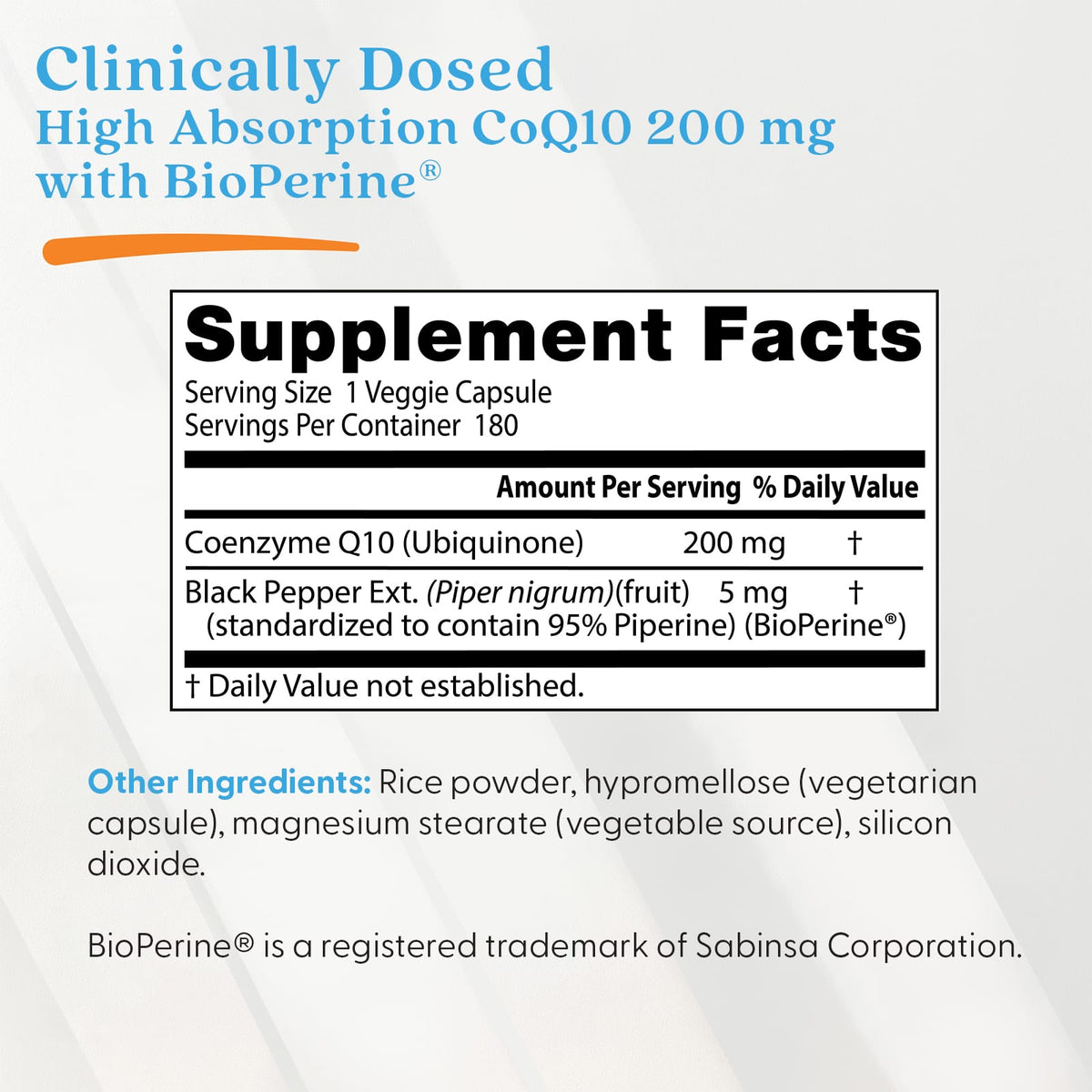 Doctor's Best High Absorption CoQ10, 200 mg, 180 Veggie Caps - view 5