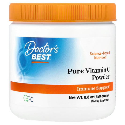 Doctor's Best Pure Vitamin C Powder with Q-C, 250 g (8.8 oz)
