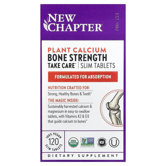 New Chapter Plant Calcium Bone Strength Take Care, 120 Vegan Slim Tablets