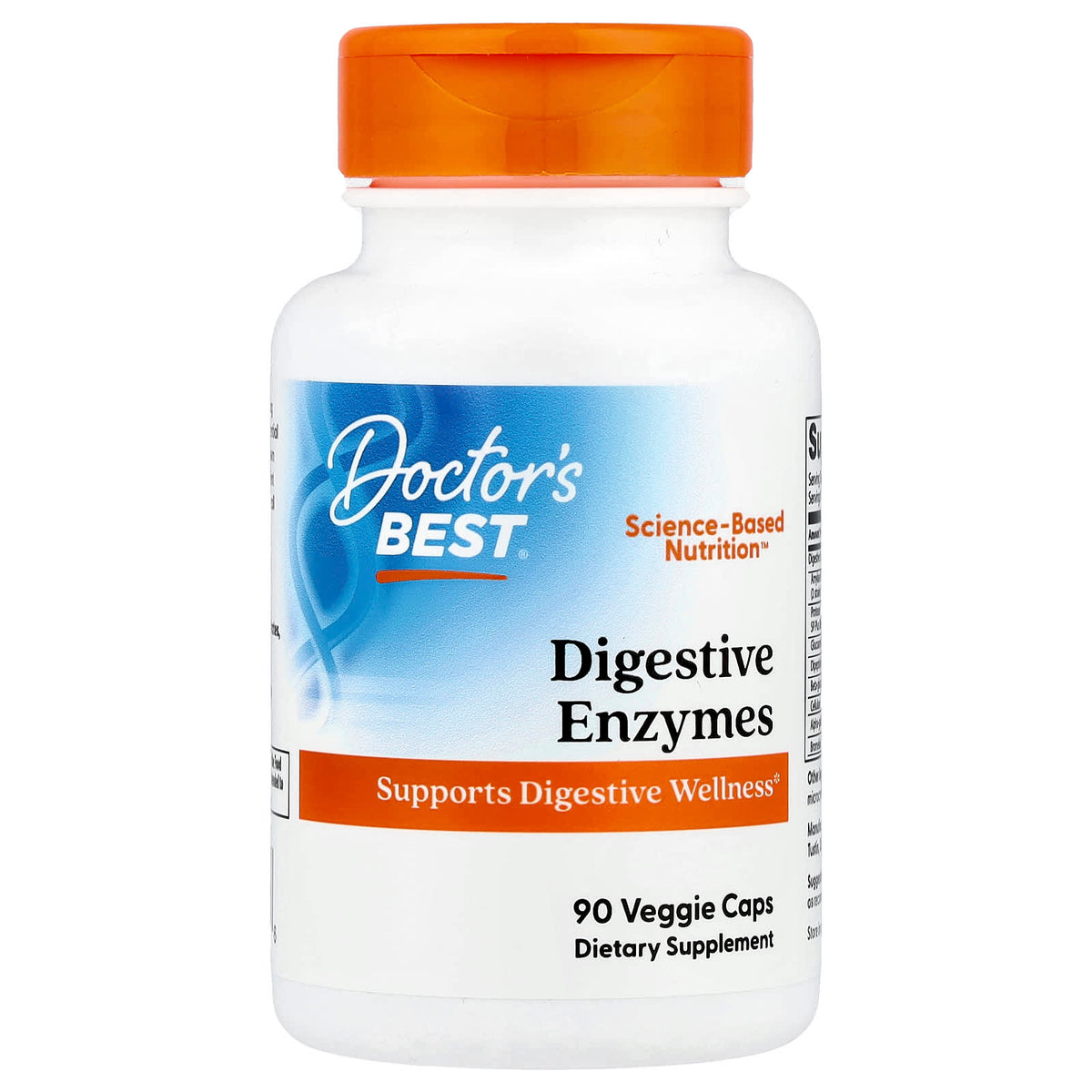 Doctor's Best Digestive Enzymes, 90 Veggie Caps — product view