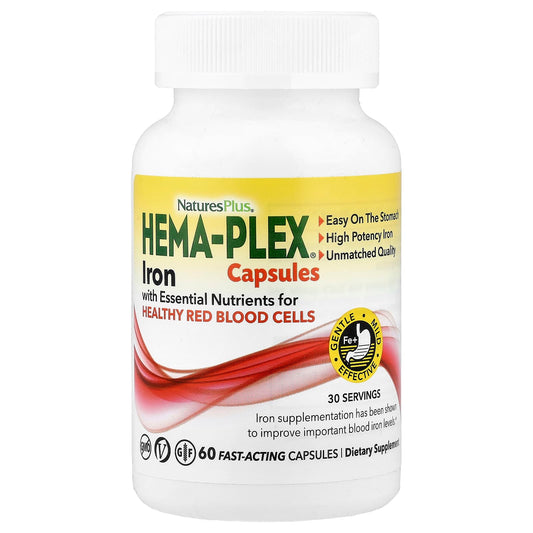 NaturesPlus Hema-Plex Iron 60 Capsules