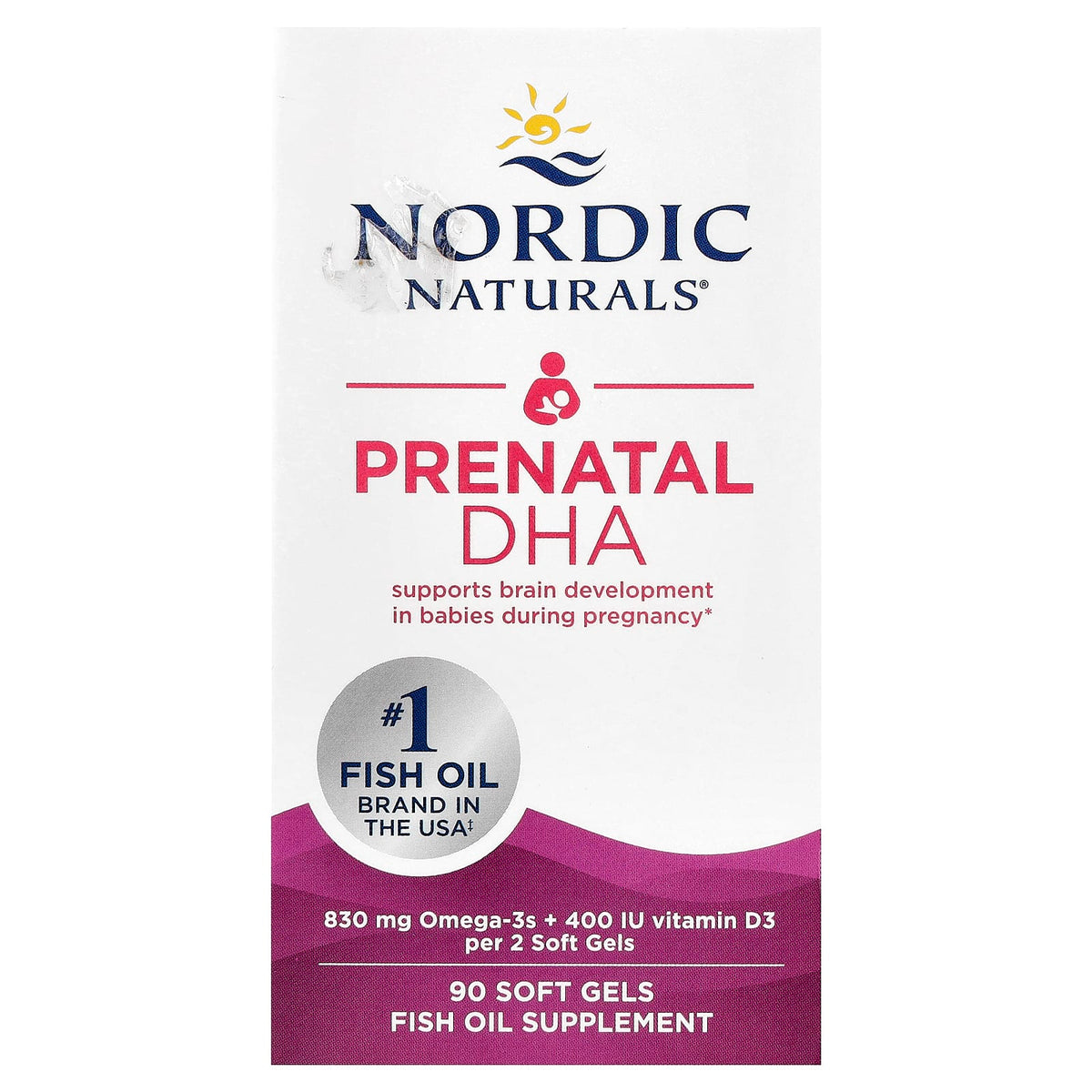 Nordic Naturals Prenatal DHA, 90 Soft Gels — product view