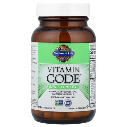 Garden of Life Vitamin Code RAW B-Complex, 60 Vegan Capsules - view 3