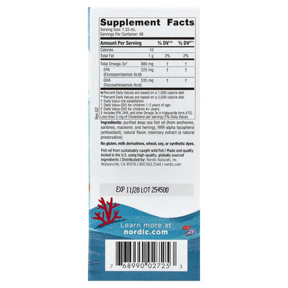 Nordic Naturals Children's DHA Xtra, Ages 1+, Great Berry Punch, 60 ml (2 fl oz) - view 2