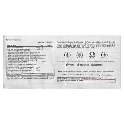NaturesPlus Animal Parade Gold Children's Multivitamin, Cherry, 120 Chewables - view 3