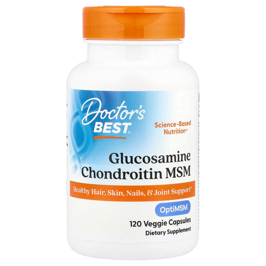 Doctor's Best Glucosamine Chondroitin MSM, 120 Veggie Capsules
