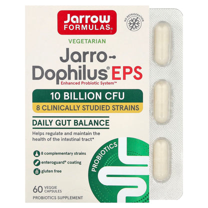 Jarrow Formulas Jarro-Dophilus EPS 5 Billion CFU, 60 Veggie Capsules