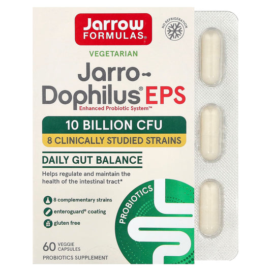 Jarrow Formulas Jarro-Dophilus EPS 5 Billion CFU, 60 Veggie Capsules