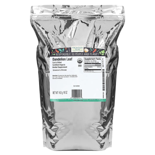 Frontier Co-op Organic Dandelion Leaf, Cut & Sifted, 453 g (16 oz) - view 2