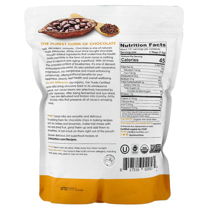 Zint Raw Organic Cacao Nibs, 907 g (32 oz) - view 2