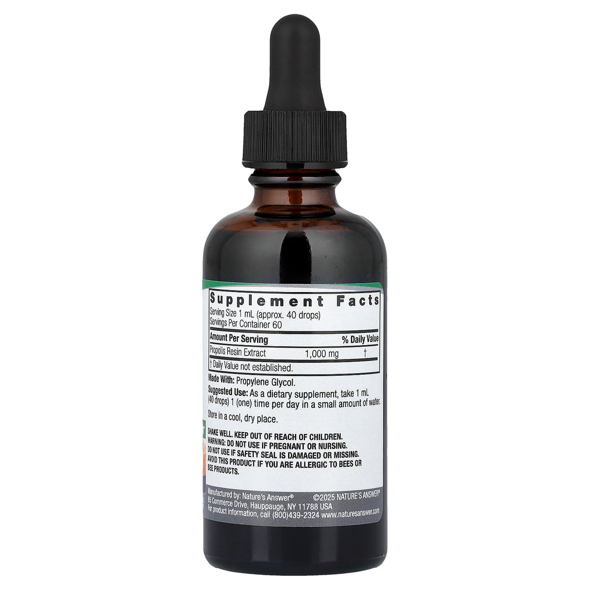Nature's Answer Propolis Extract, Ethanol-Free, 2 fl oz (60 ml) - view 2