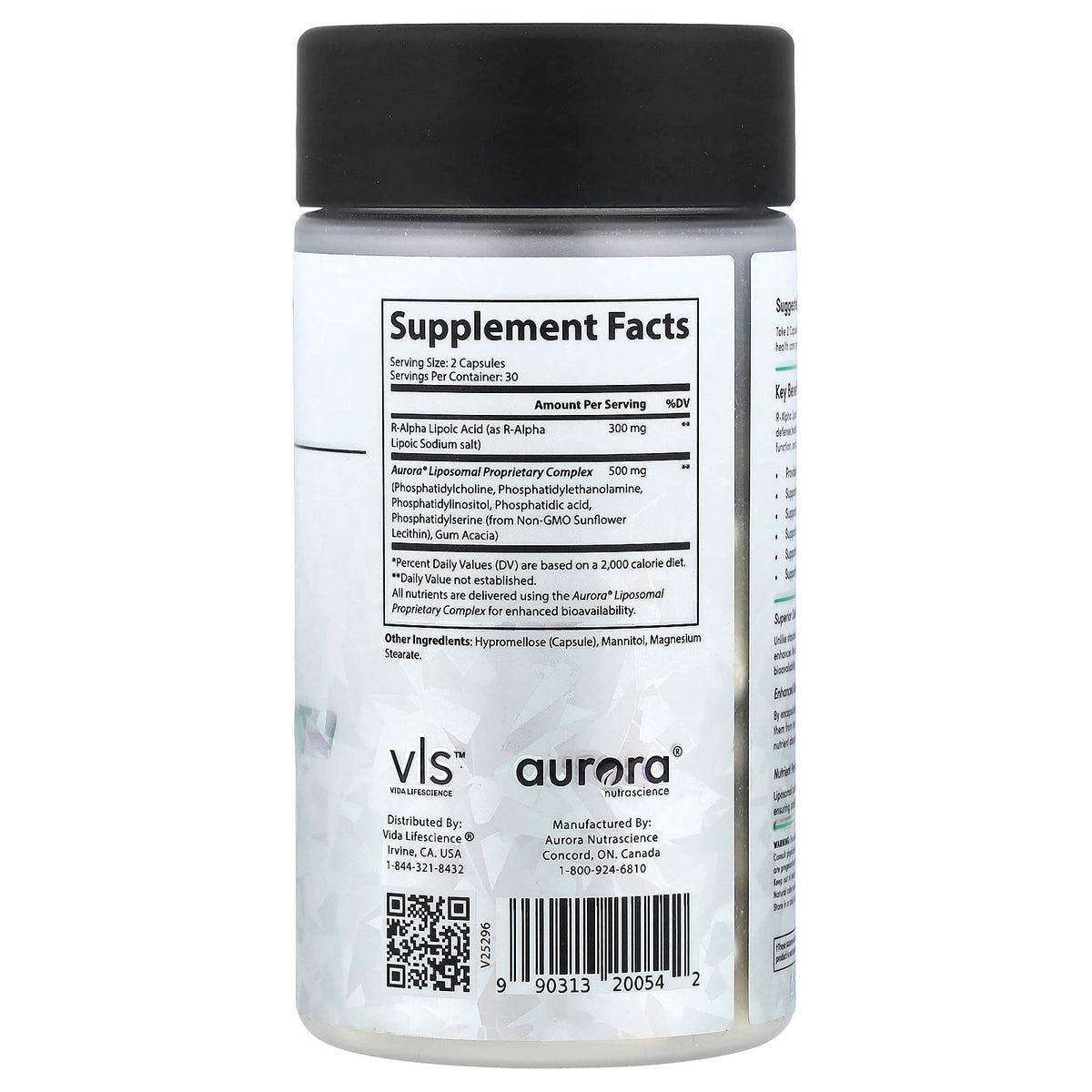 Aurora Nutrascience R-ALA 60 Capsules — alternate product view