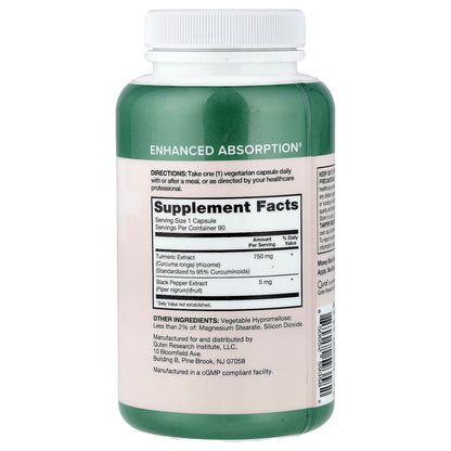 Qunol Turmeric 95% Curcuminoids, 90 Capsules - view 2