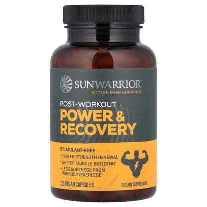 Sunwarrior Post-Workout Power & Recovery, 120 Vegan Capsules - view 3