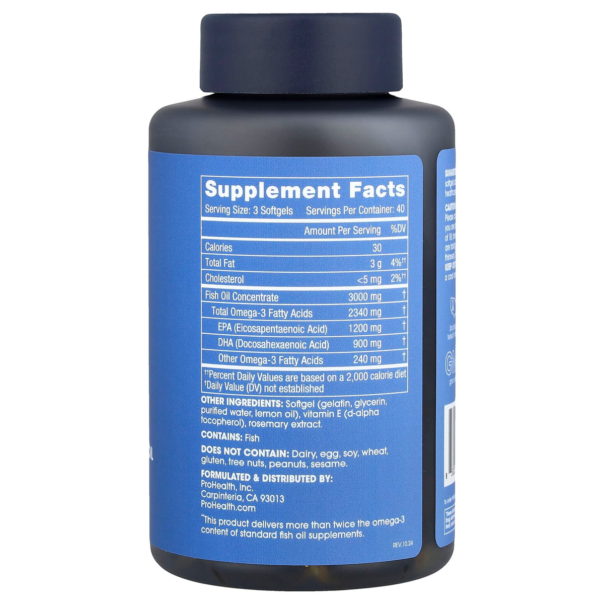 ProHealth Longevity Omega-3 Fish Oil 1,000 mg - 120 Softgels - view 2