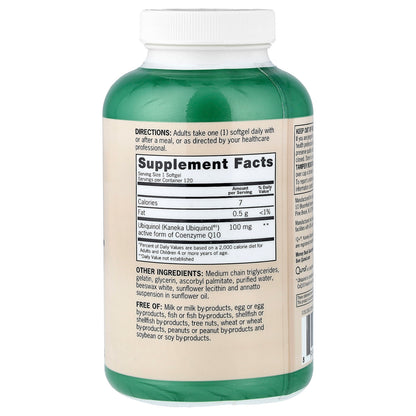 Qunol Ubiquinol 100 mg, 120 Softgels - view 2