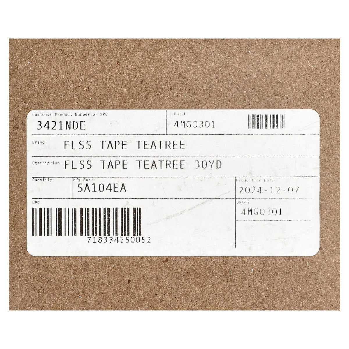Desert Essence Waxed Dental Tape, Tea Tree Oil, 6 Count, 27.4 m (30 yd) Each - view 4