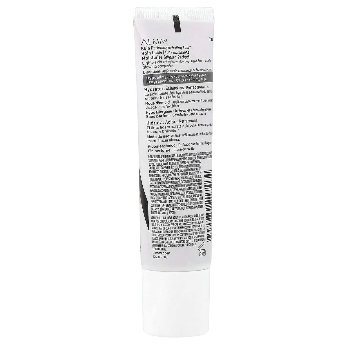Almay Skin Perfecting Hydrating Tint, 120 Beige, 28 ml (0.94 fl oz) — alternate product view