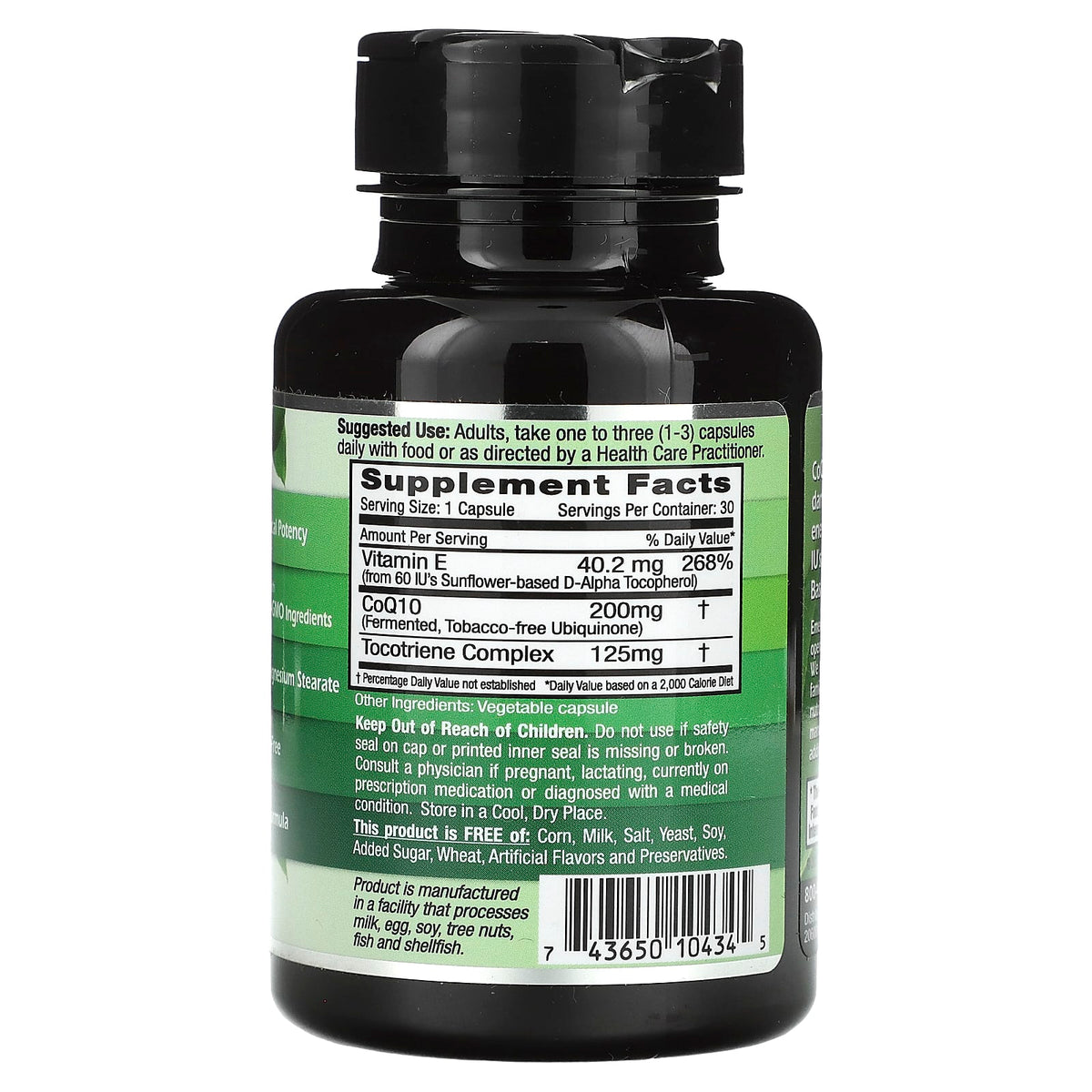 Emerald Laboratories CoQ10, 200 mg, 30 Vegetable Caps - view 2