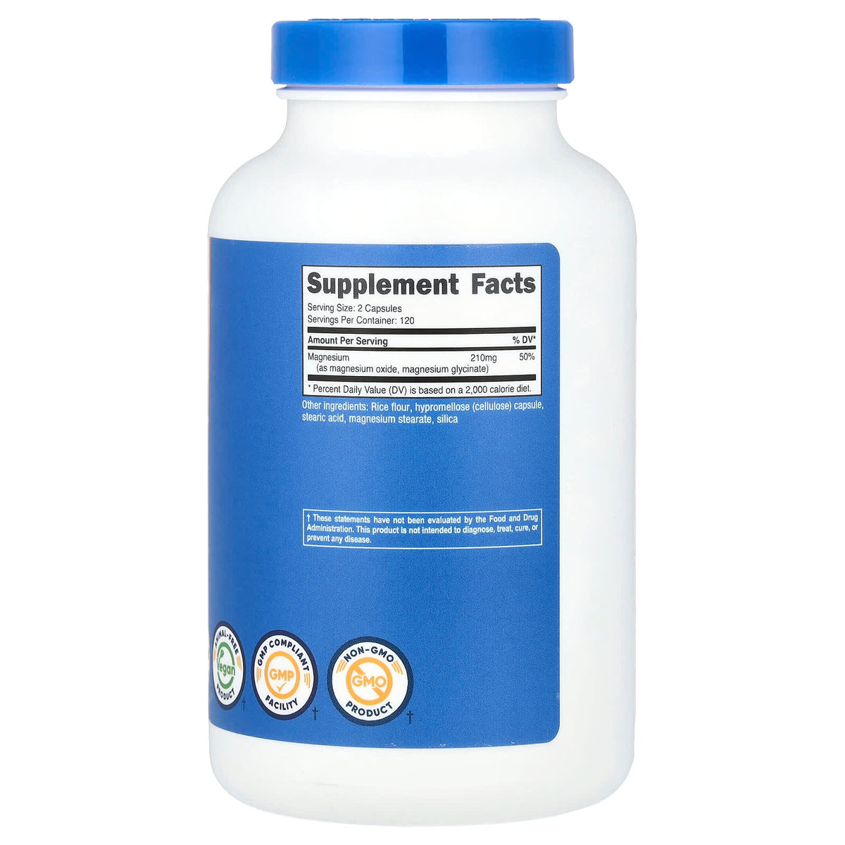 Nutricost Magnesium+ Regular Strength, 240 Capsules (105 mg Each) — alternate product view