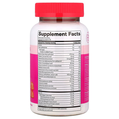 SmartyPants Teen Girl Plus Multi & Omegas, Mango Orange, 60 Gummies - view 2