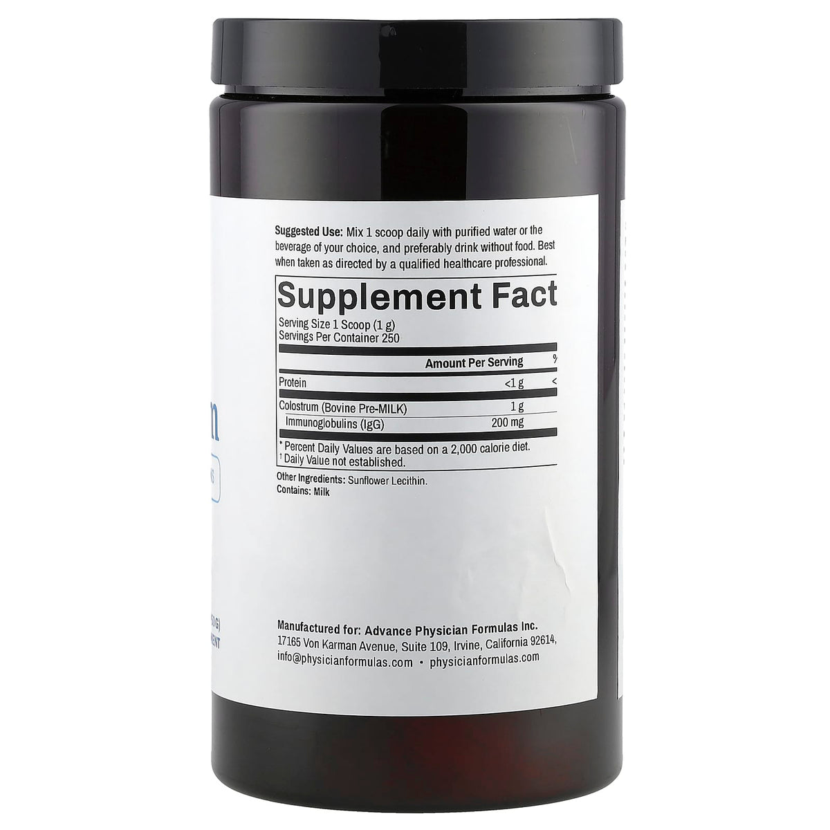 Advance Physician Formulas Colostrum Powder, 8.8 oz (250 g) - view 2
